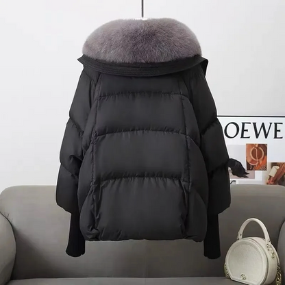 Isabella - Veste polaire à col en fourrure